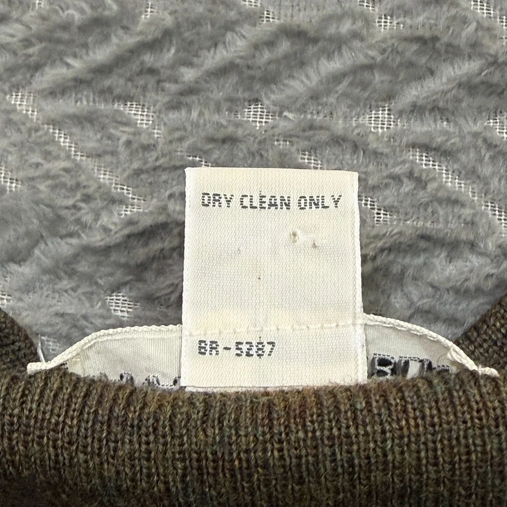 Vtg Banana Republic Merino Wool Cardigan Sweater Vest Men XL Grandpa Preppy USA